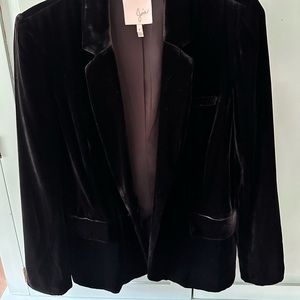 Joie Womens Velvet Lined Blazer with two pockets Size 8